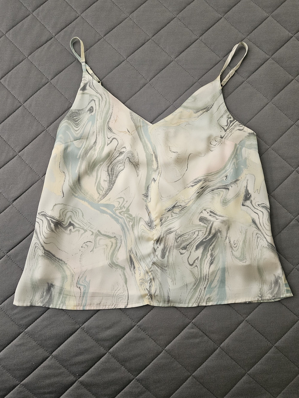 Habitual Reversible Marble Print Silk Like Camisole Tank Top Size XS Feminine - Picture 7 of 11